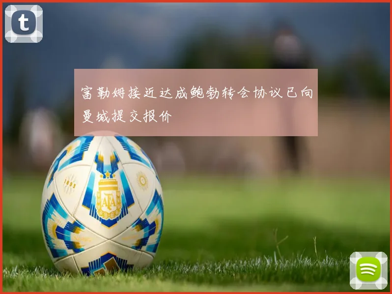 富勒姆接近达成鲍勃转会协议已向曼城提交报价